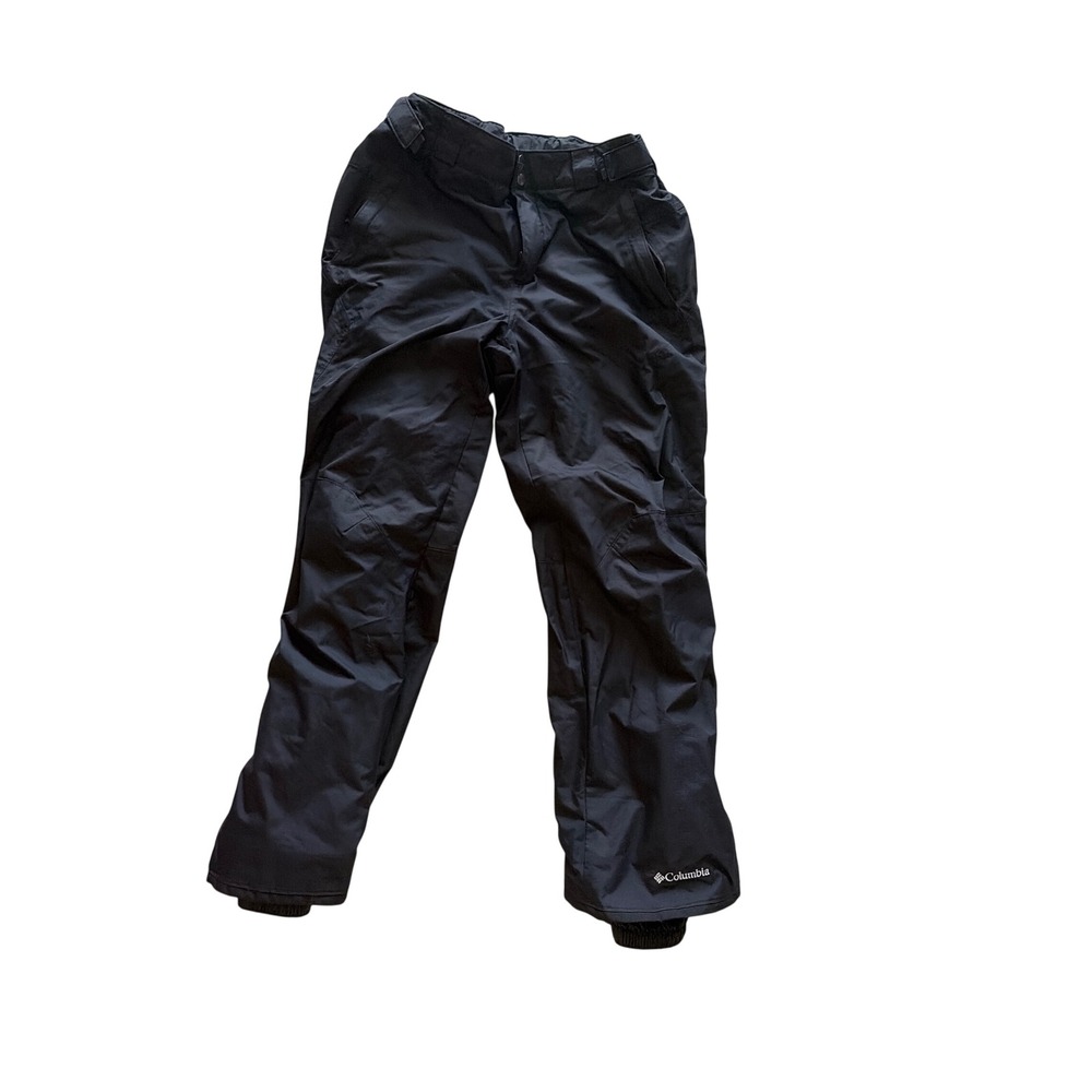 Snow Pants Ski Winter Columbia Womans Large Black Omni-Tech Waterproof Insulated